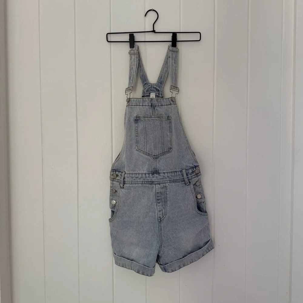 Light Blue Denim Overalls - Picture 1 of 4